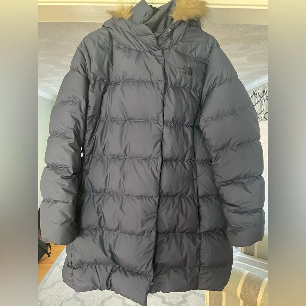 Women’s North Face puffer jacket jet sz XXL - Picture 1 of 9